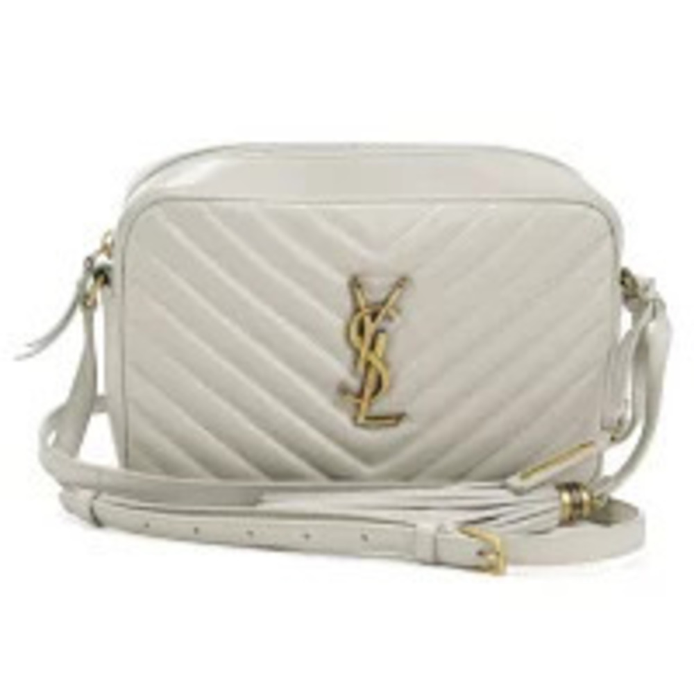 Saint Laurent Crossbody Bag Lou Camera Leather White